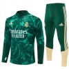 Real Madrid Trænings Sweatshirt Dragt 2026-27 Grøn Kvart-Zip Real Madrid Trænings Sweatshirt Dragt 2026-27 Grøn Kvart-Zip