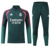 Real Madrid Trænings Sweatshirt Dragt 2026-27 Grøn Kvart-Zip Real Madrid Trænings Sweatshirt Dragt 2026-27 Grøn Kvart-Zip