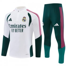 Real Madrid Trænings Sweatshirt Dragt 2026-27 Hvid Kvart-Zip
