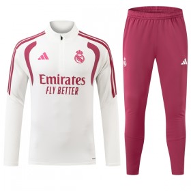 Real Madrid Trænings Sweatshirt Dragt 2026-27 Hvid Kvart-Zip