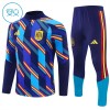 Spanien Børn Trænings Sweatshirt Dragt 2026-27 Blå Kvart-Zip Spanien Børn Trænings Sweatshirt Dragt 2026-27 Blå Kvart-Zip